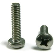 NEWPORT FASTENERS M5-0.80 x 16 mm Phillips Pan Machine Screw, Plain 18-8 Stainless Steel, 2500 PK 180477-BR-2500